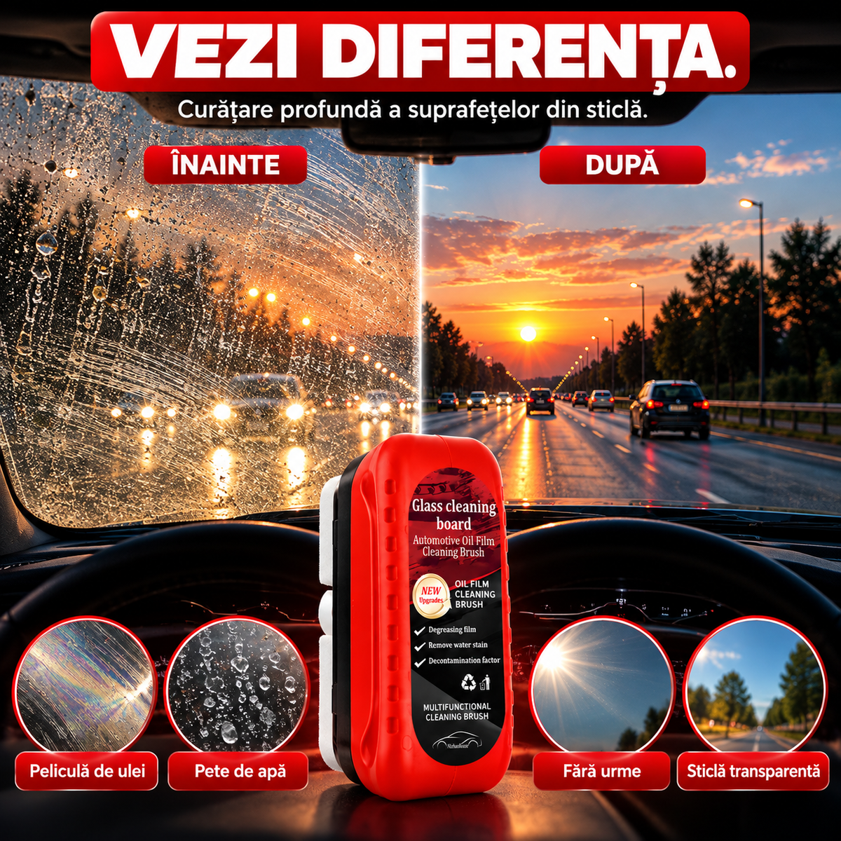 ClearView Pro - pentru îndepărat pelicula de ulei