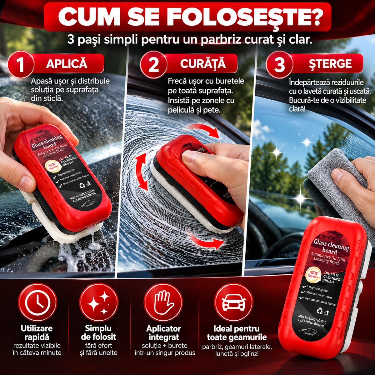 ClearView Pro - pentru îndepărat pelicula de ulei