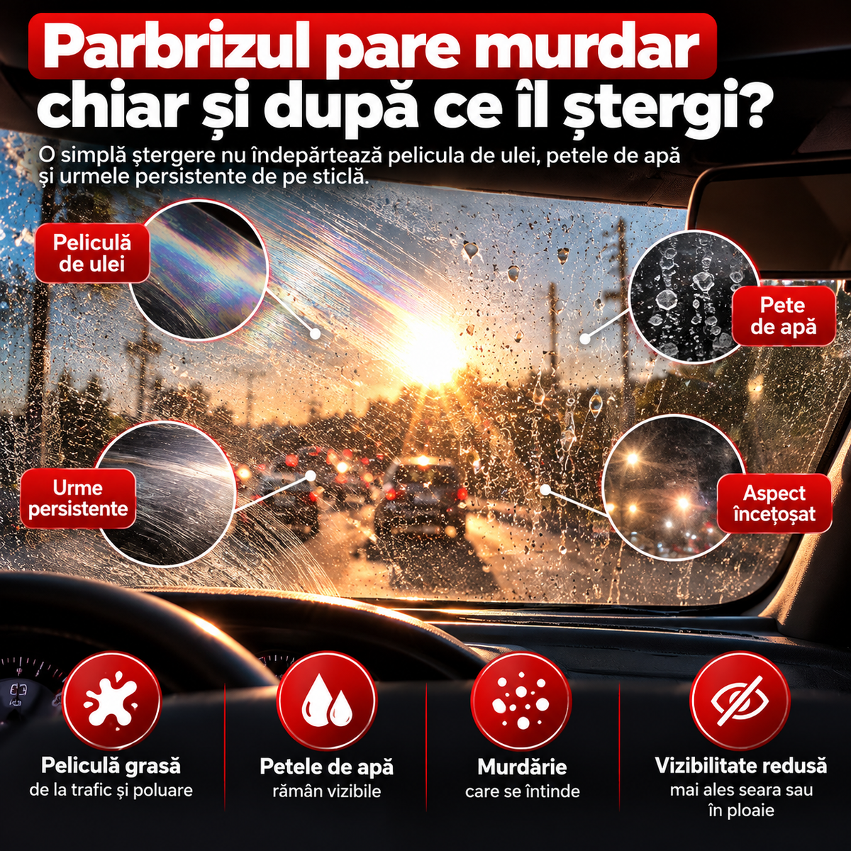 ClearView Pro - pentru îndepărat pelicula de ulei