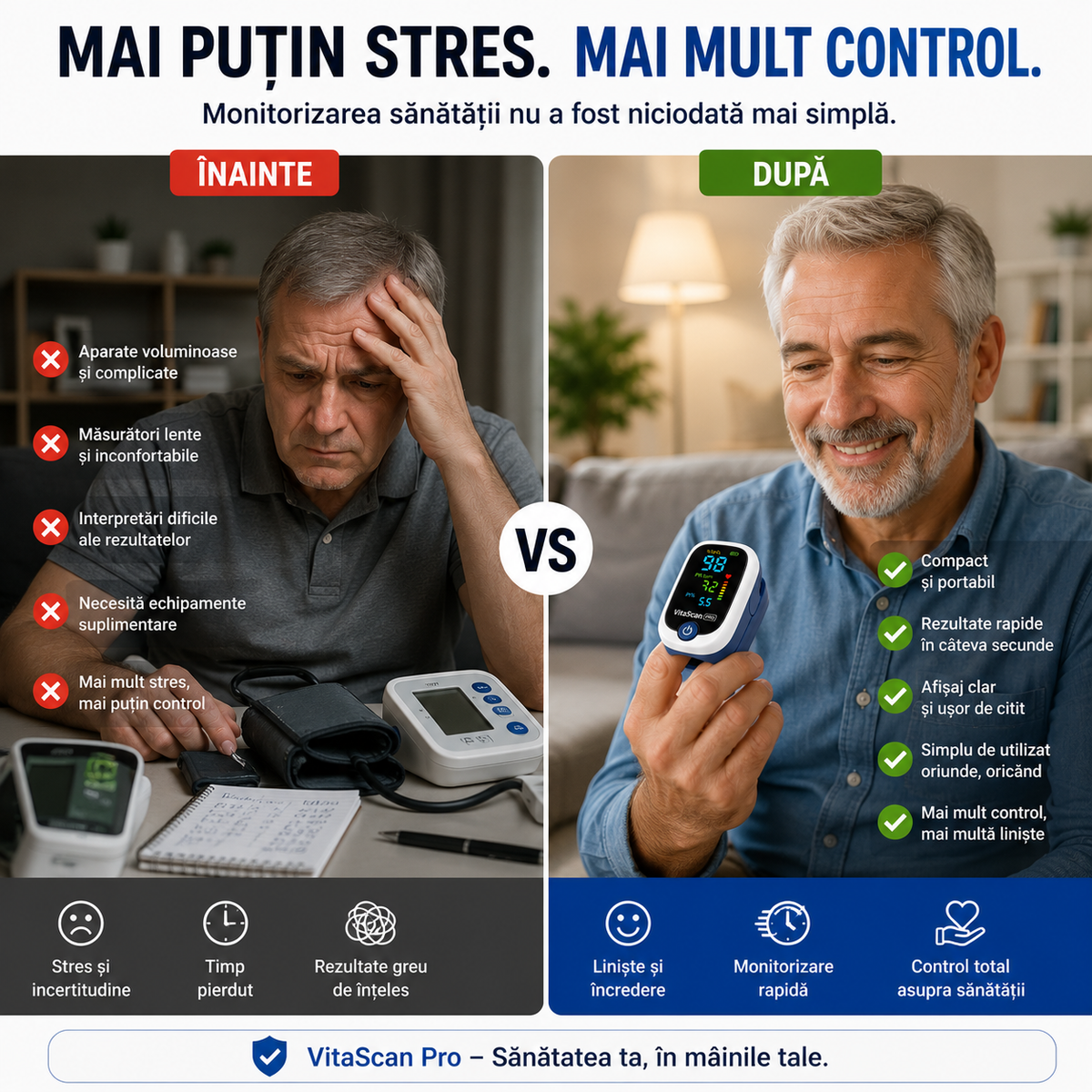 Monitor de Sănătate - VitaScan Pro